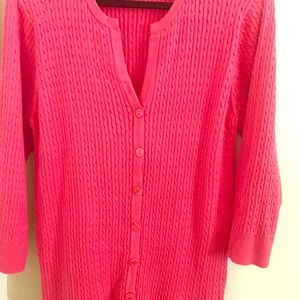 Cable cotton knit sweater